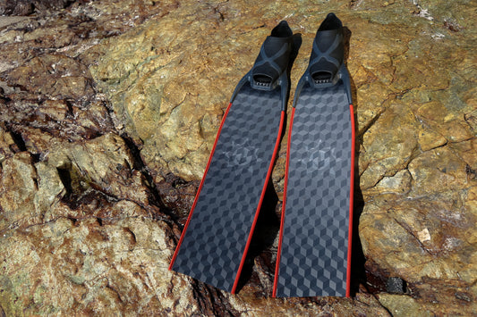 Sunnyoceaner carbonfins 三軸 碳纖 配 xwing 腳套 蛙鞋 (長蛙)