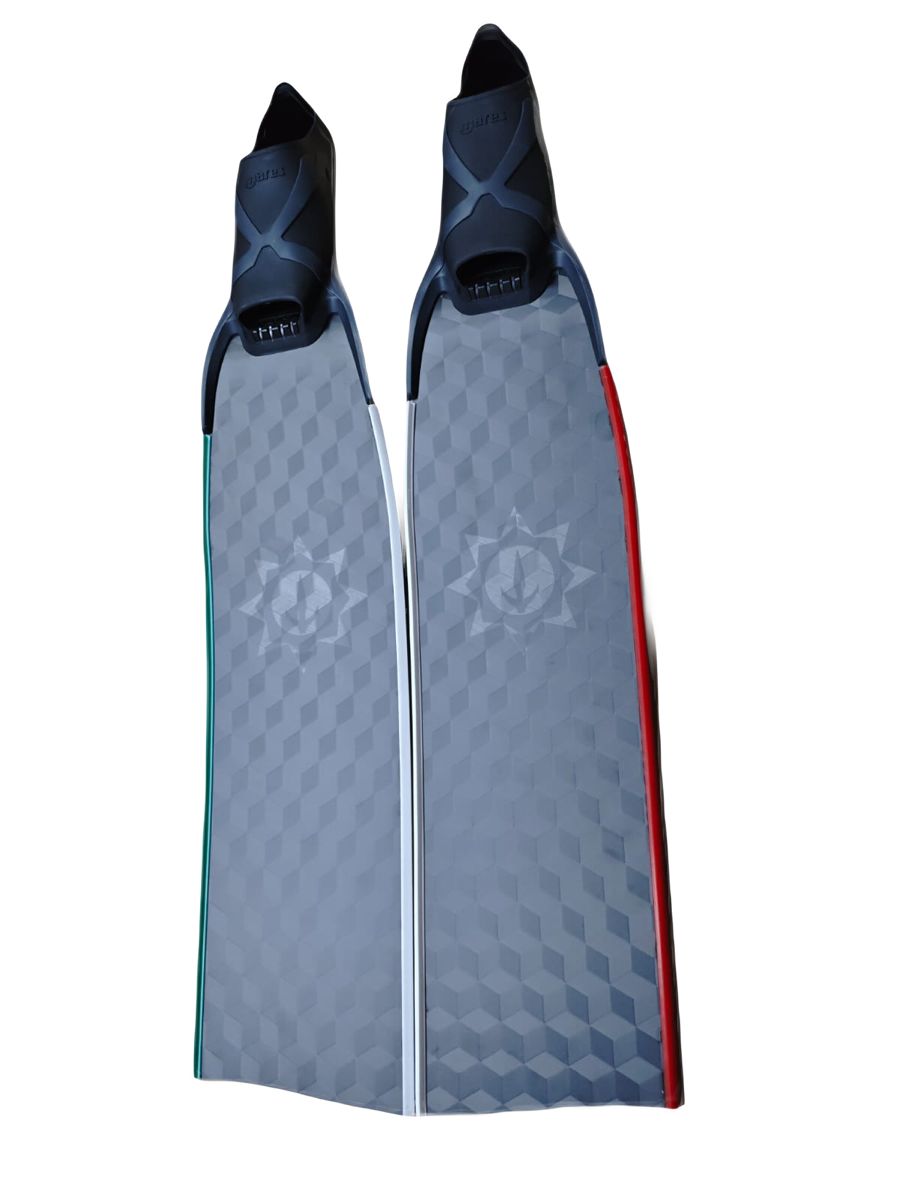 Sunnyoceaner carbonfins 三軸 碳纖 配 潛泳腳套 蛙鞋