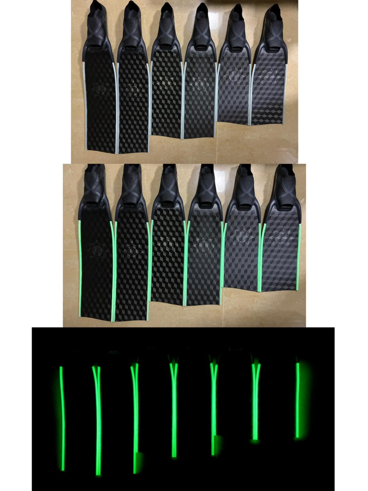 蛙鞋專用導水條 (1套4條) (夜光)